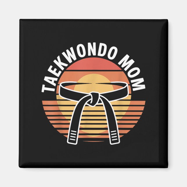 Imã Mãe engraçada de Taekwondo (Frente)