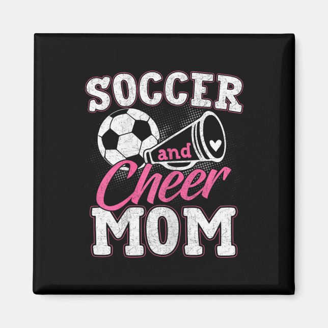 Imã Mãe Engraçada de Torcida de Futebol e Cheerleader (Frente)