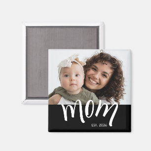 Imã Mãe Estabelecida Caps Branco Ano Novo Personalizad