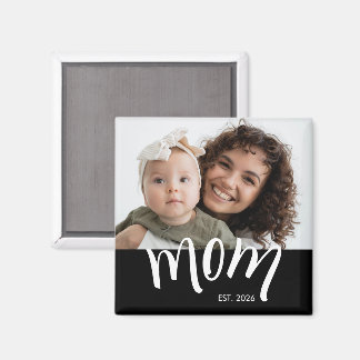 Imã Mãe Estabelecida Caps Branco Ano Novo Personalizad