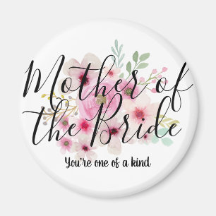 Imã MÃE FLORA DE Watercolor DO BRIDE Bridal Party