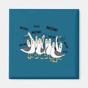 Imã Mãe gaivota engraçada mãe vida oceânica dia das mã