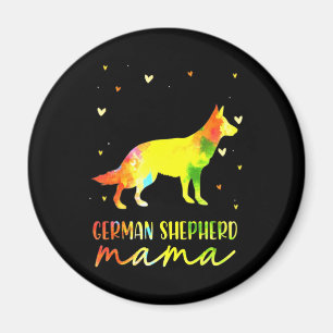 Imã Mãe German shepherd Colorida