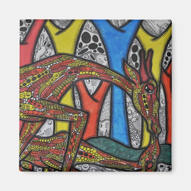 Imã Mãe Giraffe (Frente)