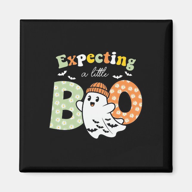 Imã Mãe Grávida Para Ser Little Boo Divertido Hallowee (Frente)