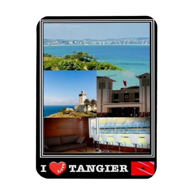 Ímã MÃE Marocco - Tangier - Eu Amo Mosaico - (Vertical)