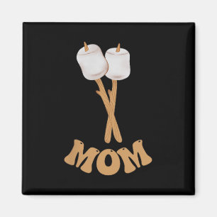 Imã Mãe marshmallow feliz campista 1º aniversário acam