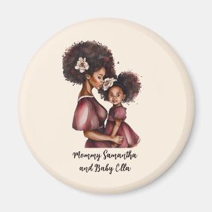 Imã Mãe negra personalizada e filha (2)