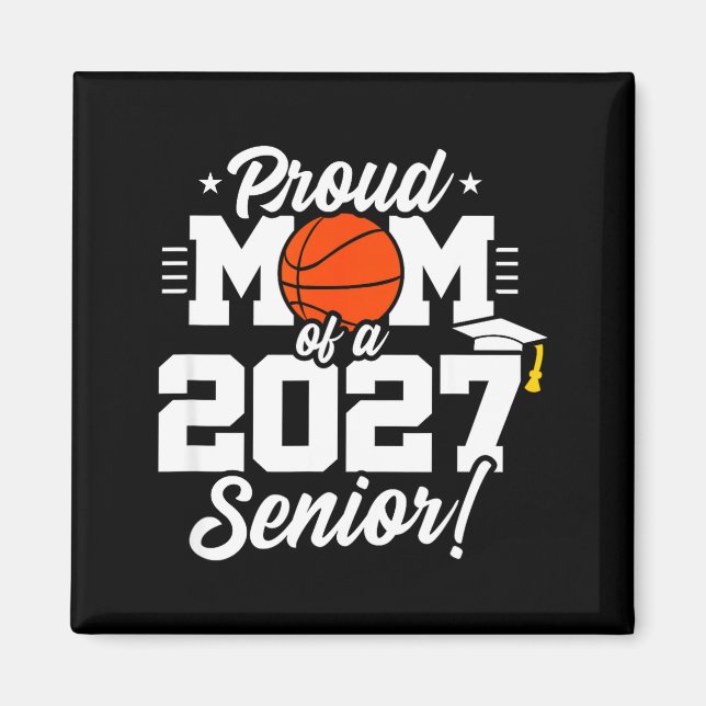 Imã Mãe orgulhosa do time de basquete do último ano da (Frente)