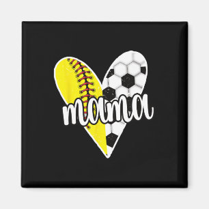 Imã Mãe Orgulhosa Jogadora de Futebol Softll Mãe