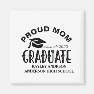 Imã Mãe Orgulhosa, Nome de Graduação Personalizado Ano