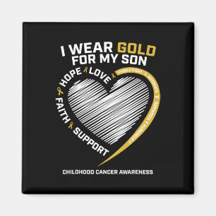 Imã Mãe Pai Eu Visto Dourado Para Meu Filho Cancer De