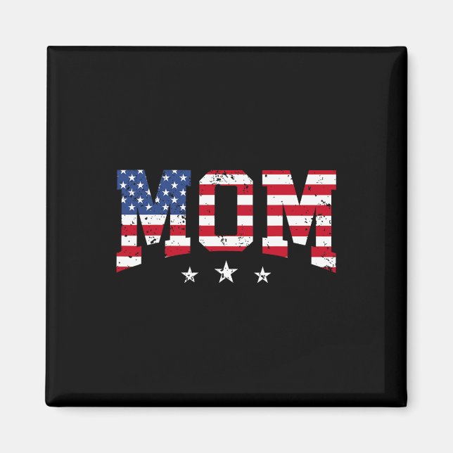 Imã Mãe Patriótica dos EUA Dia das Mães Bandeira Ameri (Frente)