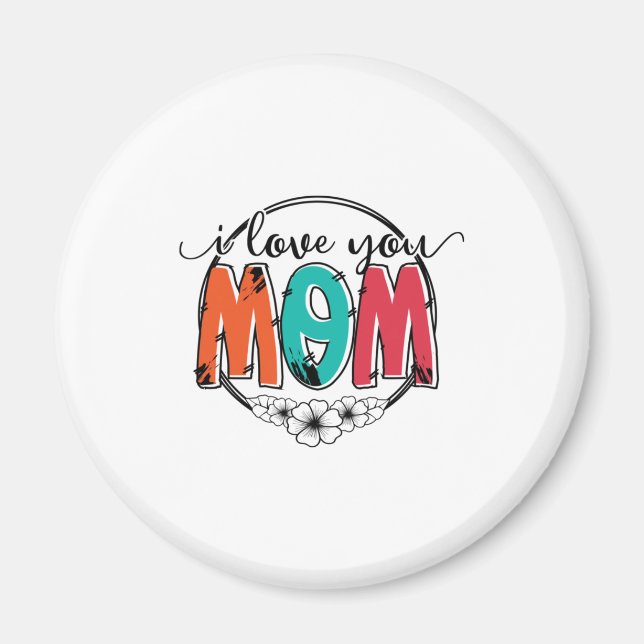 Imã Mãe Presente Eu Te Amo Mãe (Frente)