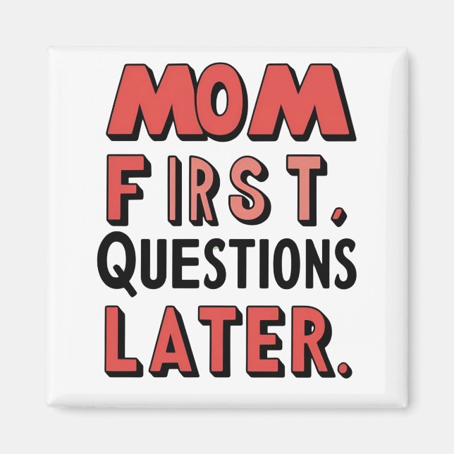 Imã Mãe Primeiro. Perguntas mais tarde (Frente)