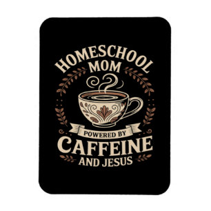 Ímã Mãe que Ensina em Casa Energizada por Cafeína e Je