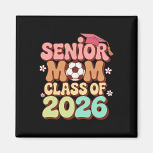 Imã Mãe Sênior Turma De 2026 Futebol Groovy Anos 70 Gr