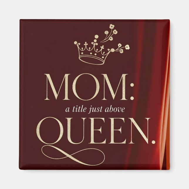 Imã Mãe Um Título Acima Da Rainha - Coroa Elegante (Frente)