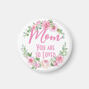 Imã Mãe, você é tão amada Rosa Floral Wreath