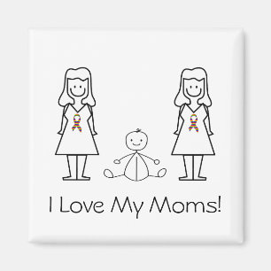 Imã Mães customizáveis & bebê de LGBT 2