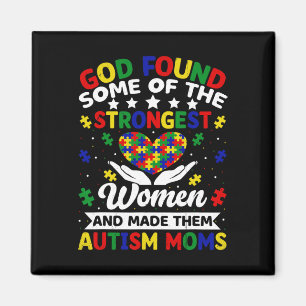 Imã Mães de Autismo Mulheres Mais Fortes Quebra-Cabeça