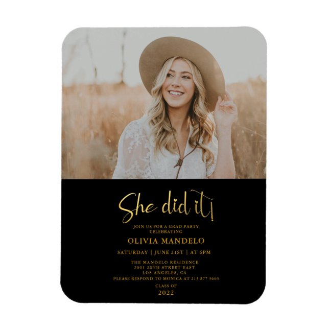 Ímã Mães de Convite para Fotografias de Formando de Sc (Vertical)