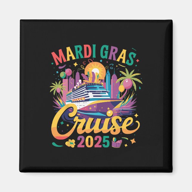 Imã Mães De Cruzeiro Da Família Mardi Gras Cruise 2025 (Frente)