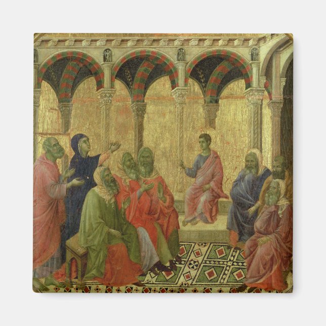 Imã Maesta: Cristo entre os médicos, 1308-11 (Frente)
