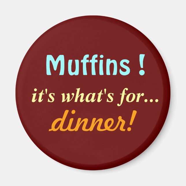 Imã Mag de muffins. (Frente)