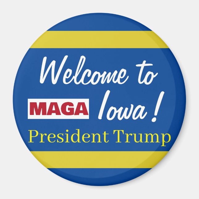 Imã MAGA Bem-vindo ao Presidente do Iowa Trump Rally (Frente)