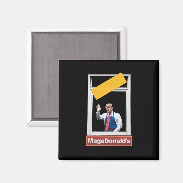 Imã MAGADonald's Trump 2024 (Front/Back)