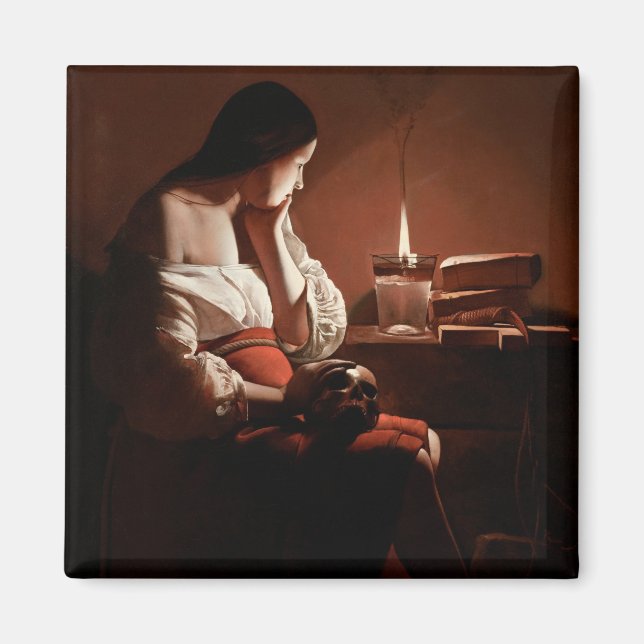 Imã Magdalene com chamas fumantes, La Tour (Frente)