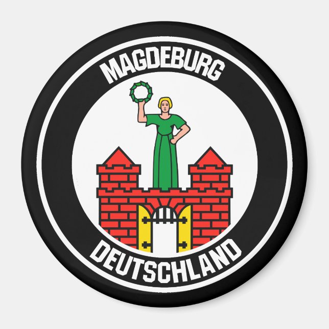Imã Magdeburg Round Emblem (Frente)