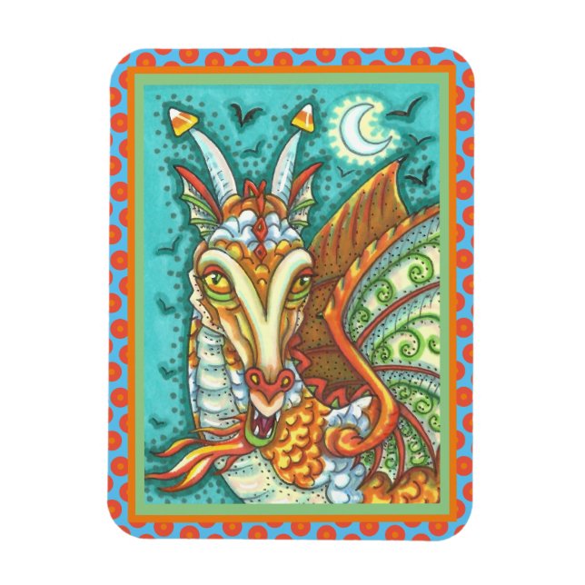 ÍMÃ MAGIC CANDY CORN DRAGON, HALLOWEEN FANTASY (Vertical)