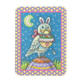 ÍMÃ MAGIC OWL & PÁSCOA BASKET, HOLIDAY BIRD MAGNET