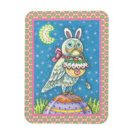 ÍMÃ MAGIC OWL & PÁSCOA BASKET, HOLIDAY BIRD MAGNET