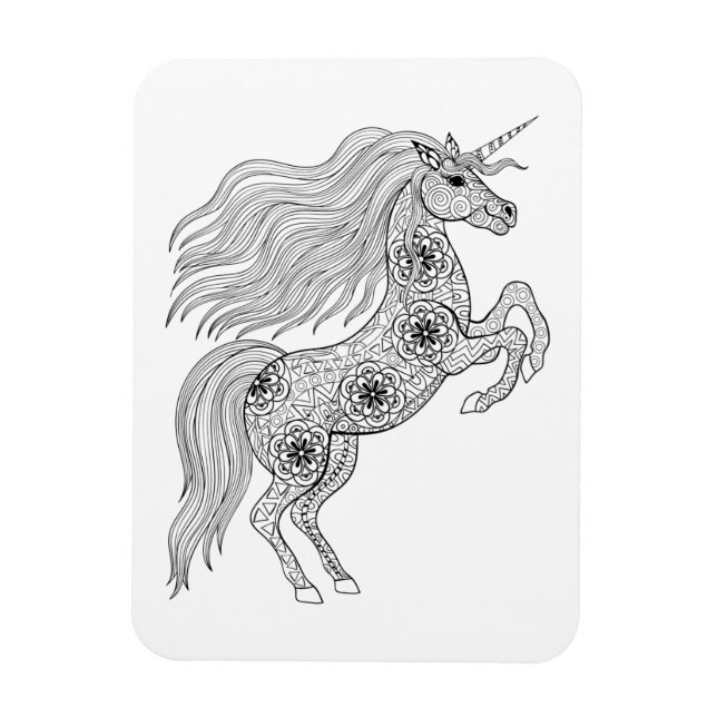 Ímã Magic Unicorn inspirado (Vertical)