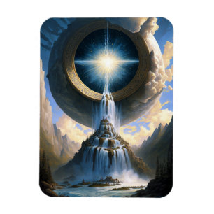 Ímã Magic Waterfall Surreal Fantasy Art