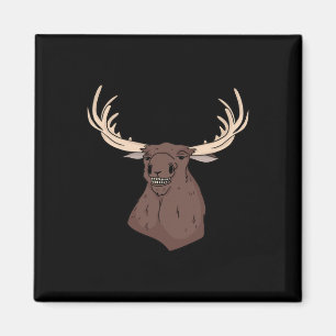 Imã Mágica Centro-Oeste Limpeza Estúpida Moose Rosto E