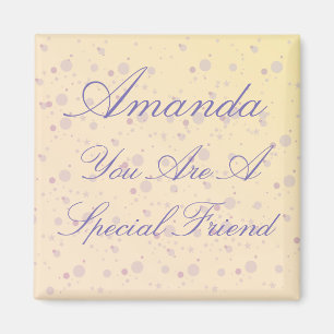 Imã Mágica especial personalizada do roxo do amigo