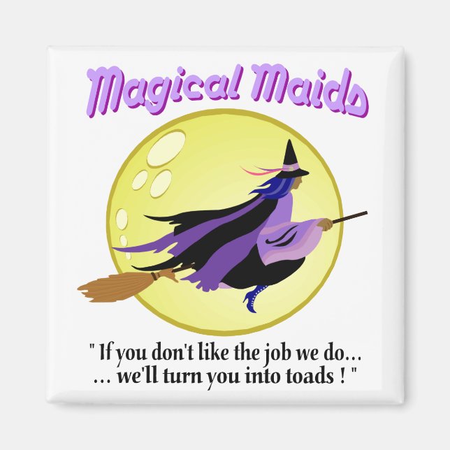 Imã Magical Maids Witch Magnet (Frente)