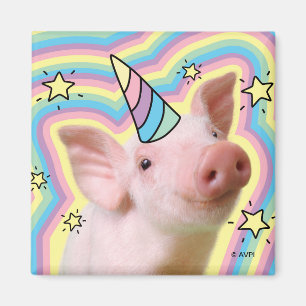 Imã Magical Piglet Unicorn