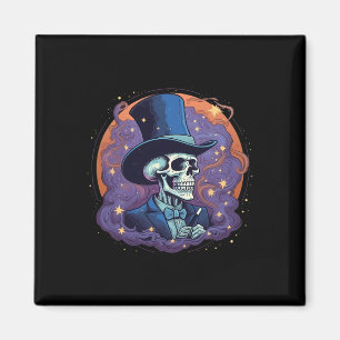 Imã Magicioso Hat Stars Fumar Caveira Halloween
