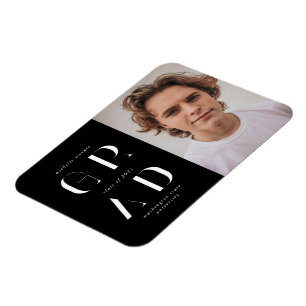 Ímã magnata elegante do anúncio de graduação em script