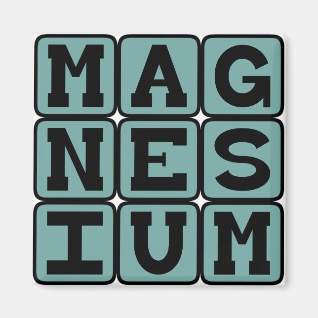 Imã Magnésio, Elemento Químico (Frente)