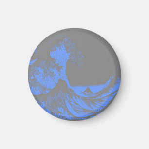 Imã Magnet A Excelente Wave Blue & Cinza