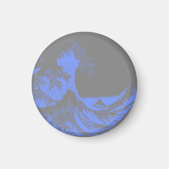 Imã Magnet A Excelente Wave Blue & Cinza (Frente)