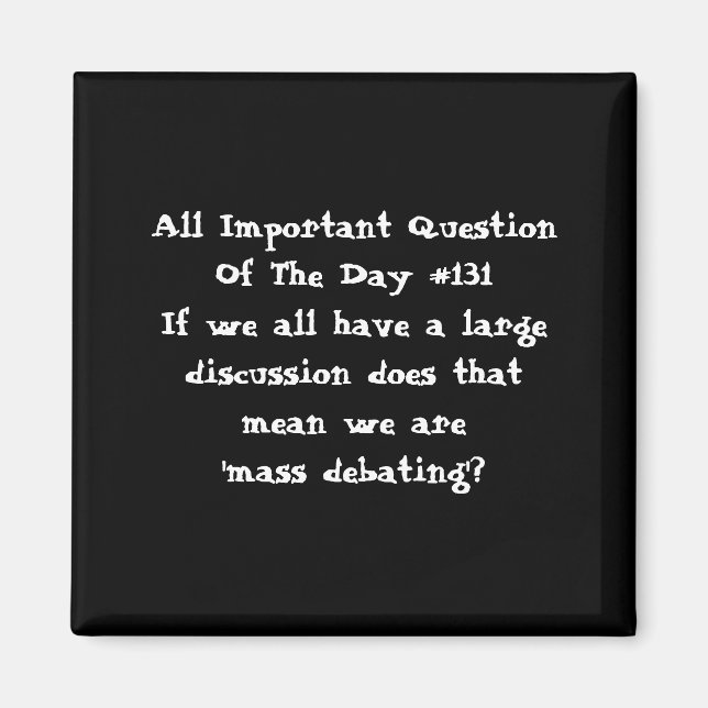 Imã Magnet AIQOTD - #131 (Frente)