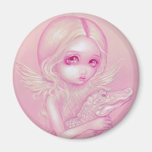 Imã Magnet "Albino Alligator Angel"