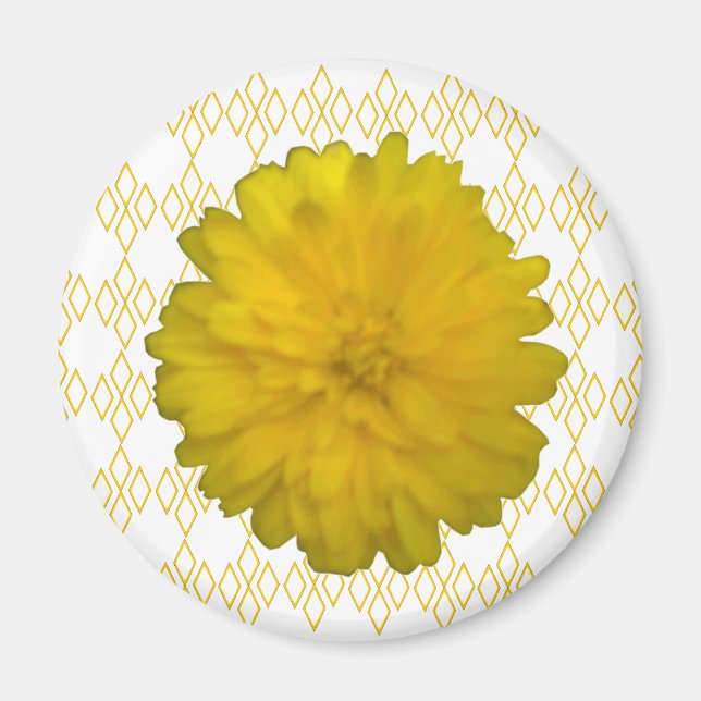 Imã Magnet Amarelo Marigold (Frente)